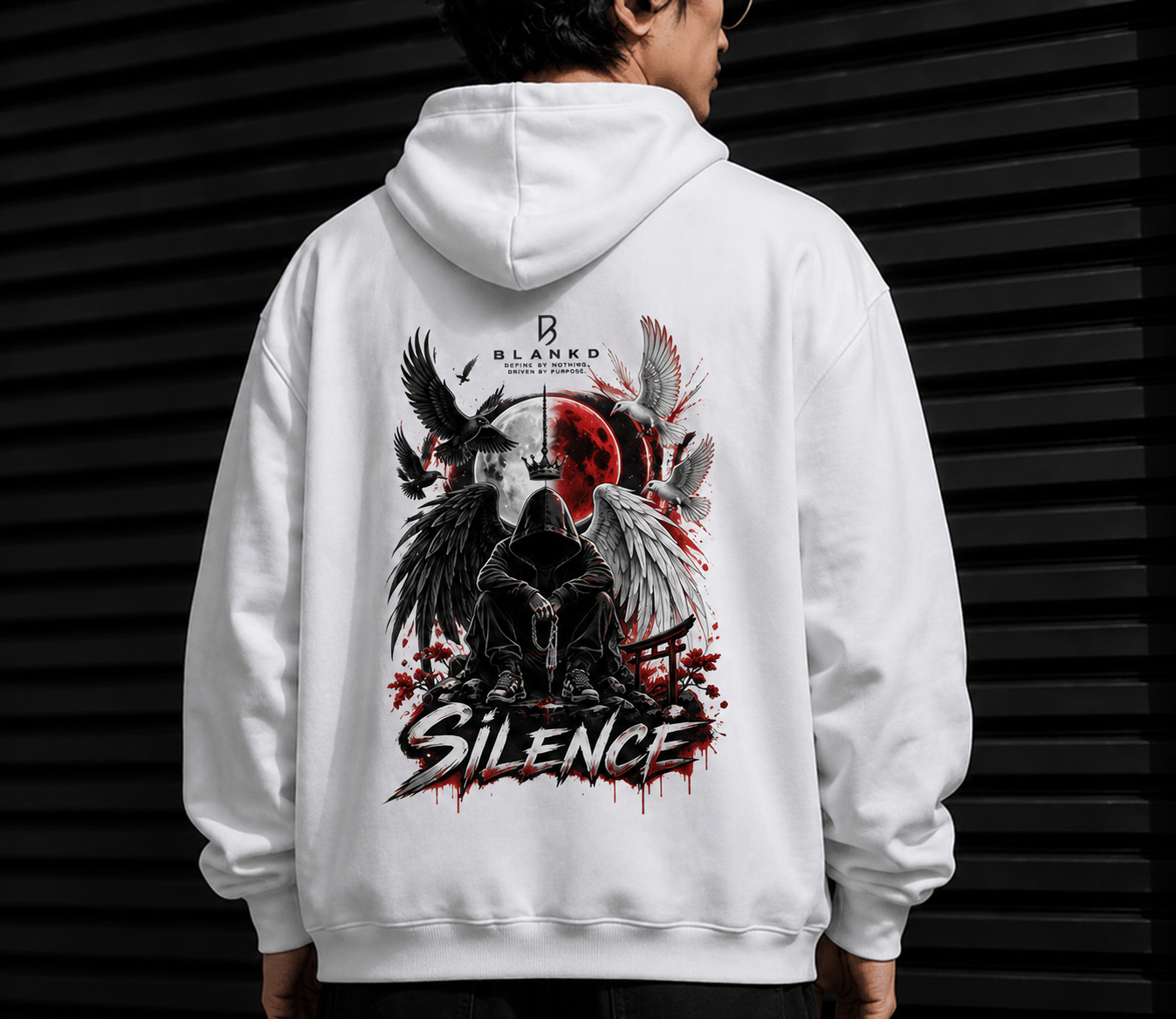 BLANKD Unisex Silence Oversized Hoodie
