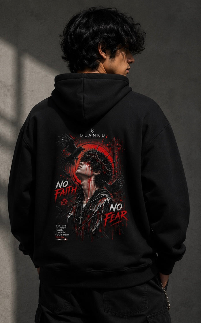 BLANKD NO FAITH Unisex Oversized Hoodie
